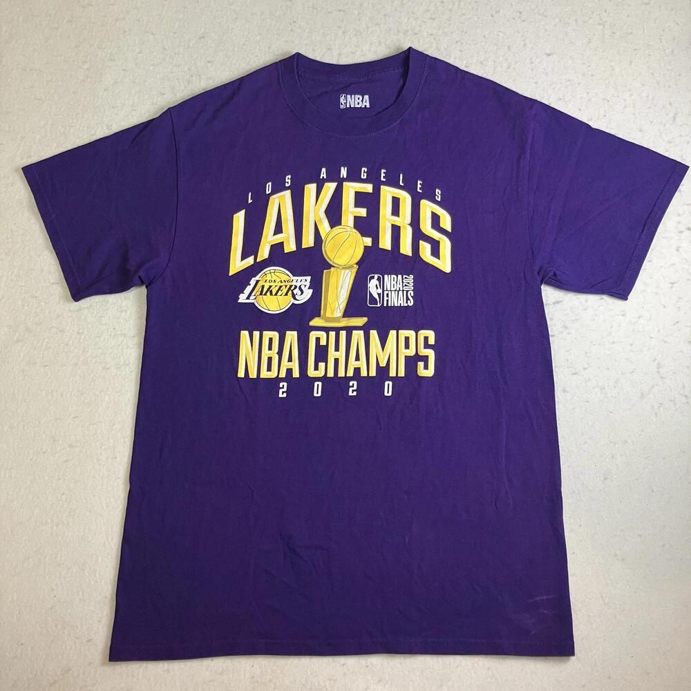 Los Angeles Lakers Championship T-Shirt Mens M Nba Purple Tee